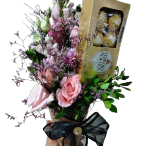 Cone de Flores Rosas