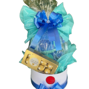 Cesta personalizada Azul