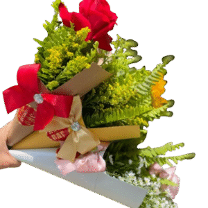 Cone de flores | 3 Rosas