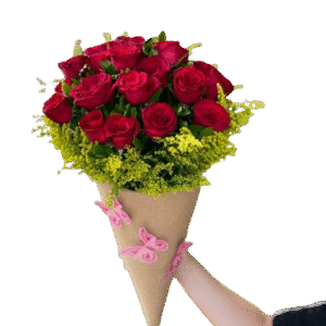 Buquê especial cone borboletas