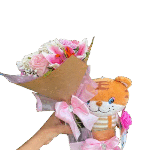 Cesta personalizada Pelúcia de Tigre