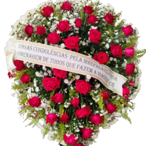 Coroa de Flores Vermelhas